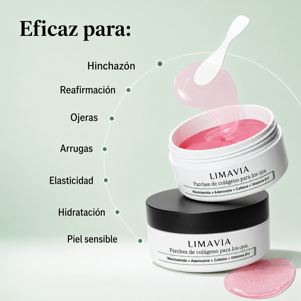 Parches de colágeno para los ojos
