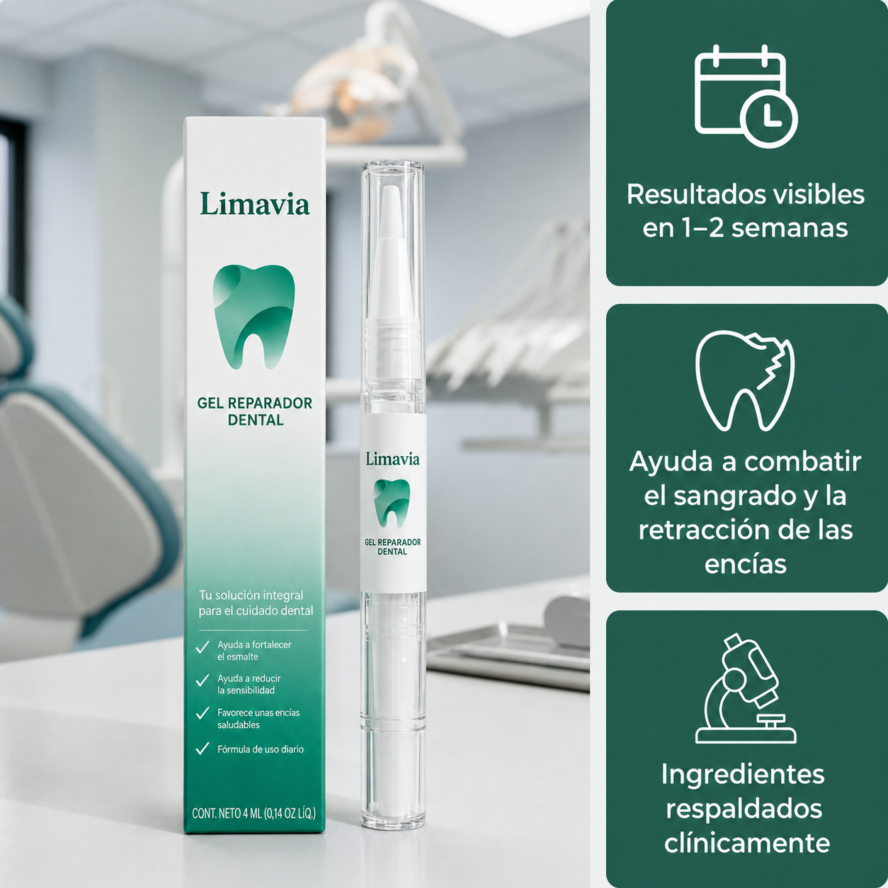 Gel reparador dental