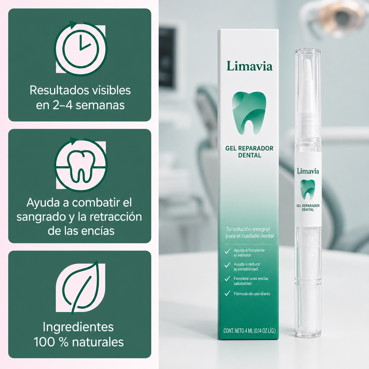Gel reparador dental
