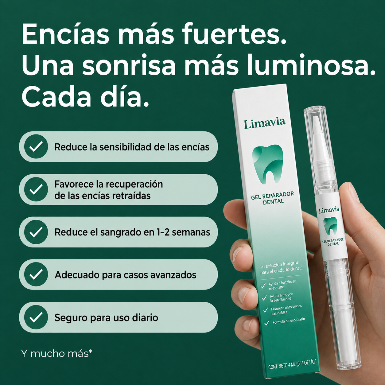 Gel reparador dental