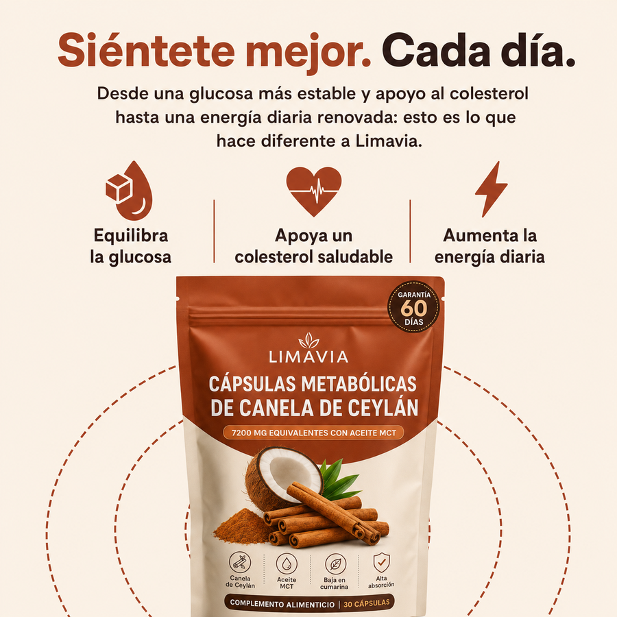 Cápsulas Metabólicas de Canela de Ceylán