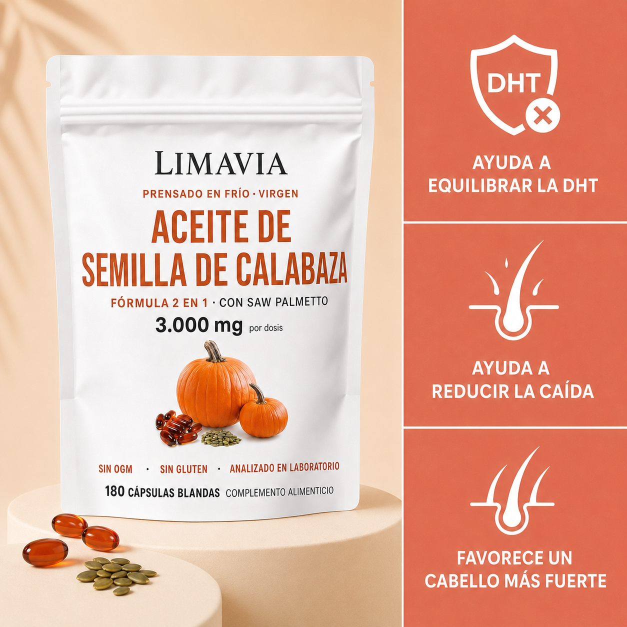 Capsulas de Apoyo al Cabello